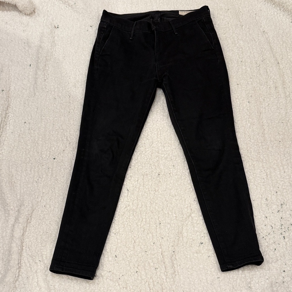 Rag & Bone Classic Black Cropped Denim Pants